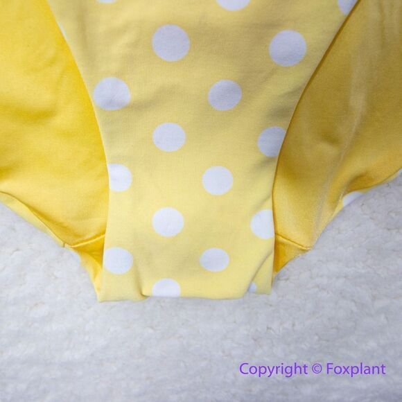 NEW Onia Polka Dot Sunshine Yellow Ginny One Piece Swimsuit, size L - Picture 7 of 16